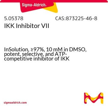 IKK Inhibitor VII InSolution, &#8805;97%, 10 mM in DMSO, potent, selective, and ATP-competitive inhibitor of IKK