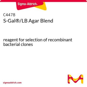 S-Gal&#174;/LB Agar Blend reagent for selection of recombinant bacterial clones