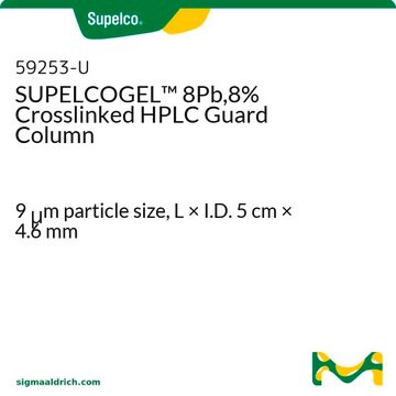 SUPELCOGEL&#8482; 8Pb,8% Crosslinked HPLC Guard Column 9&#160;&#956;m particle size, L × I.D. 5&#160;cm × 4.6&#160;mm