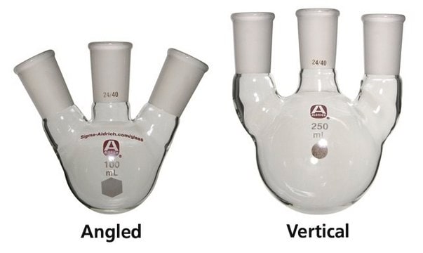 Aldrich&#174; three-neck round-bottom flask vertical, capacity 1,000&#160;mL, joint: ST/NS 24/40