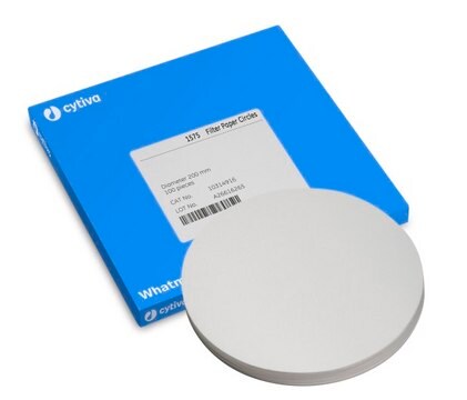 Whatman&#174; qualitative filter paper for technical use, Grade 1575 circles, diam. 200&#160;mm, pack of 100