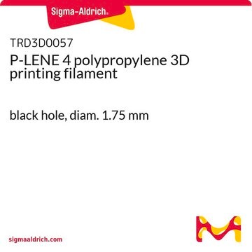 P-LENE 4 polypropylene 3D printing filament black hole, diam. 1.75&#160;mm