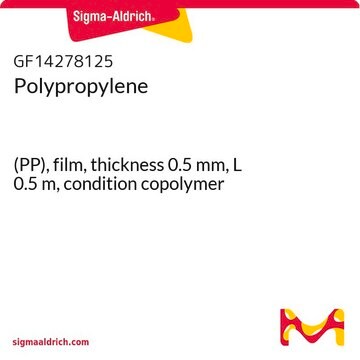 Polypropylene (PP), film, thickness 0.5&#160;mm, L 0.5&#160;m, condition copolymer