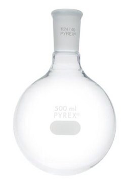 Pyrex&#174; round-bottom boiling flask, short neck capacity 500&#160;mL