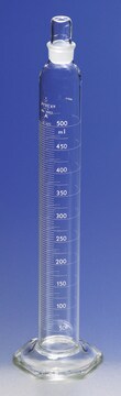 Pyrex&#174; serialized/certified graduated cylinder with Pyrex&#174; stopper volume 1,000&#160;mL