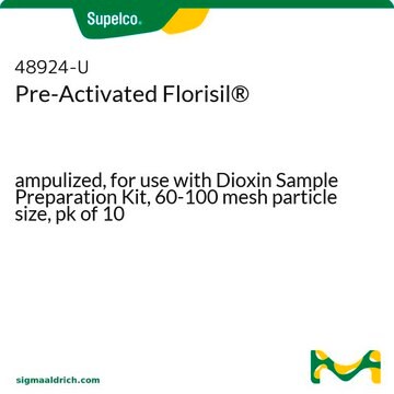 Pre-Activated Florisil&#174; ampulized, for use with Dioxin Sample Preparation Kit, 60-100&#160;mesh particle size, pk of 10