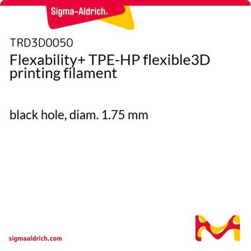 Flexability+ TPE-HP flexible3D printing filament black hole, diam. 1.75&#160;mm