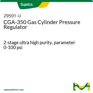 CGA-350 Gas Cylinder Pressure Regulator 2-stage ultra high purity, parameter 0-100 psi