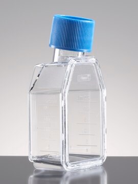 Corning&#174; Falcon&#174; Cell Culture Flask capacity 25&#160;mL, canted neck, graduated, 2 &#8209; 25&#160;mL, cap, blue vented