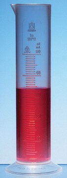 BRAND&#174; graduated cylinder low form embossed scale volume 250&#160;mL, polypropylene