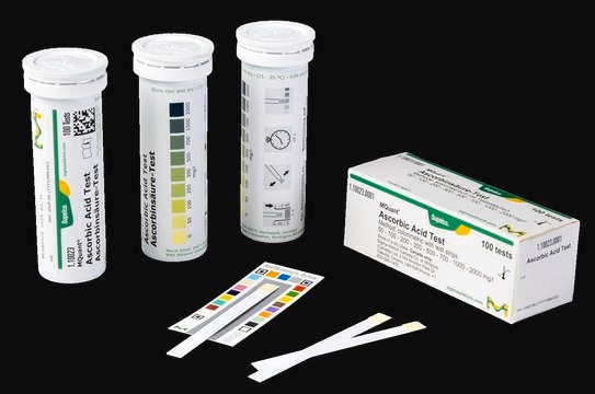 Ascorbic Acid Test colorimetric, 50-2000&#160;mg/L (ascorbic acid), for use with MQuant&#174; StripScan App, MQuant&#174;