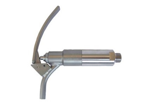 Filling nozzle (tap), self-closing, with G3/8" thread for wall attachment