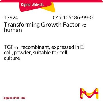 トランスフォーミング増殖因子-&#945; ヒト TGF-&#945;, recombinant, expressed in E. coli, powder, suitable for cell culture