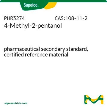 4-Methyl-2-pentanol pharmaceutical secondary standard, certified reference material