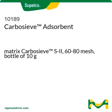 Carbosieve Adsorbent matrix Carbosieve S-II, 60-80&#160;mesh, bottle of 10&#160;g