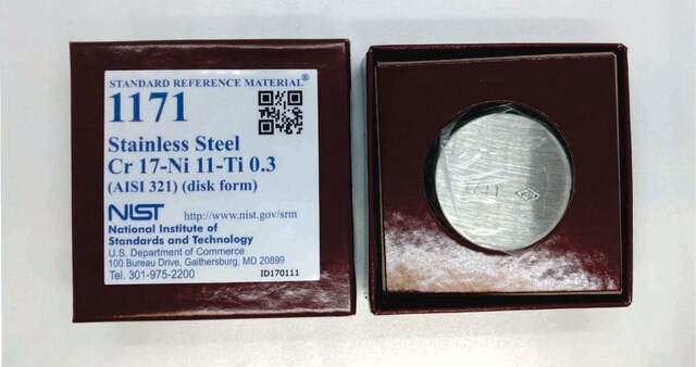 Stainless Steel NIST&#174; SRM&#174; 1171, Cr 17 - Ni 11 - Ti 0.3 (AISI 321)