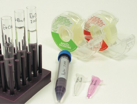 Write protect tape clear, L × W 1.6&#160;in. × 0.63&#160;in. , perforated to fit 0.5 mL and 1.5 mL tubes