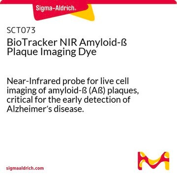 BioTracker NIR Amyloid-ß Plaque Imaging Dye Near-Infrared probe for live cell imaging of amyloid-ß (Aß) plaques, critical for the early detection of Alzheimer&#8242;s disease.