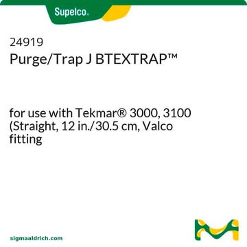 Purge/Trap J BTEXTRAP&#8482; for use with Tekmar&#174; 3000, 3100 (Straight, 12 in./30.5 cm, Valco fitting