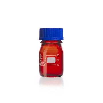 DURAN&#174; graduated amber laboratory bottle with cap, round amber glass bottle, bottle capacity (100&#160;mL), non-sterile