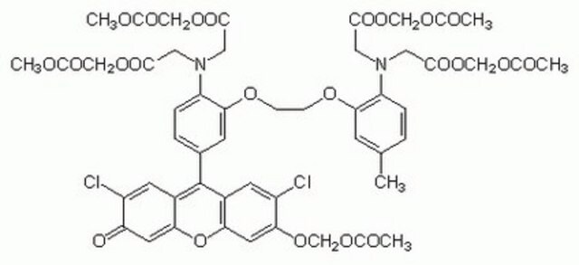 FLUO 3/AM Membrane-permeable version of FLUO 3. Unlike all other Ca2+ indicators, FLUO 3/AM is non-fluorescent until it is hydrolyzed in the cell by cellular esterases. It is insensitive to Mg2+.