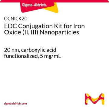 EDC Conjugation Kit for Iron Oxide (II, III) Nanoparticles 20&#160;nm, carboxylic acid functionalized, 5&#160;mg/mL