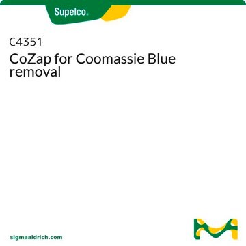 CoZap for Coomassie Blue removal