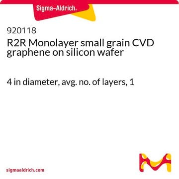 R2R Monolayer small grain CVD graphene on silicon wafer 4 in diameter, avg. no. of layers, 1