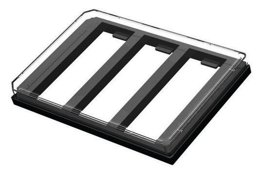 Grace Bio-Labs ProPlate&#174; tray and cover for stainless steel spring clip modules, holds 3 slide modules