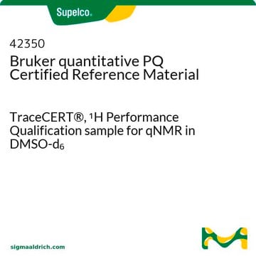 Bruker quantitative PQ Certified Reference Material TraceCERT&#174;, 1H Performance Qualification sample for qNMR in DMSO-d6