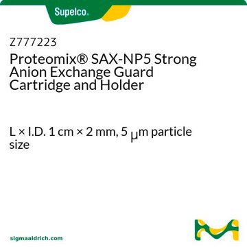 Proteomix&#174; SAX-NP5 Strong Anion Exchange Guard Cartridge and Holder L × I.D. 1&#160;cm × 2&#160;mm, 5&#160;&#956;m particle size