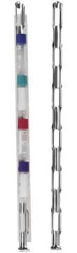 Cryogenic Vial Cane to hold, 6 x 5.0 mL&#160;vials per rack, clear aluminum