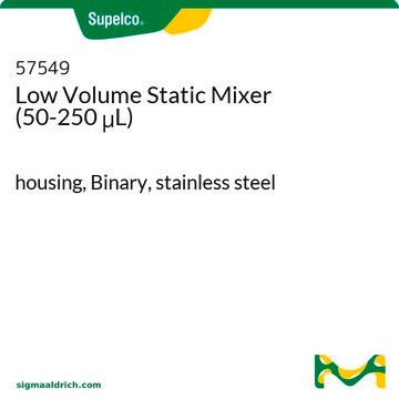 Low Volume Static Mixer (50-250 &#956;L) housing, Binary, stainless steel