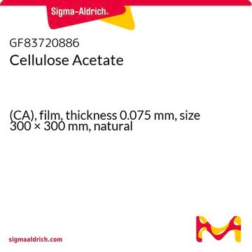 Cellulose Acetate (CA), film, thickness 0.075&#160;mm, size 300 × 300&#160;mm, natural