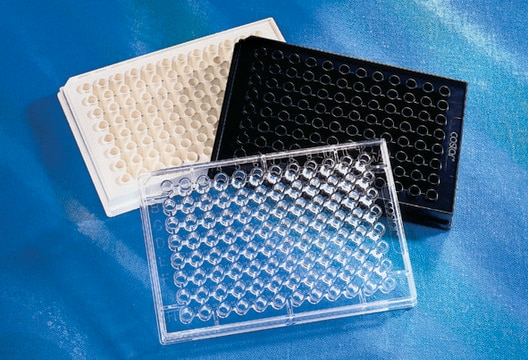 Corning&#174; 96 Well Half-Area Microplate flat bottom, black polystyrene, NBS&#8482; (non-binding surface), bag of 25 inner package, non-sterile, lid: no