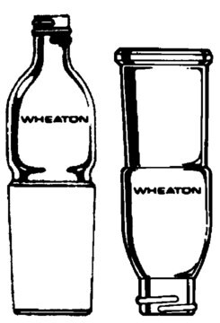 Wheaton connecting adapter To male Clear-Seal joint, joint: ST/NS 19/22