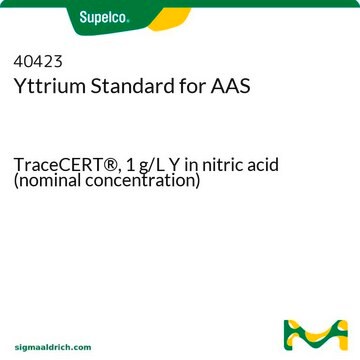 Yttrium Standard for AAS TraceCERT&#174;, 1&#160;g/L Y in nitric acid (nominal concentration)