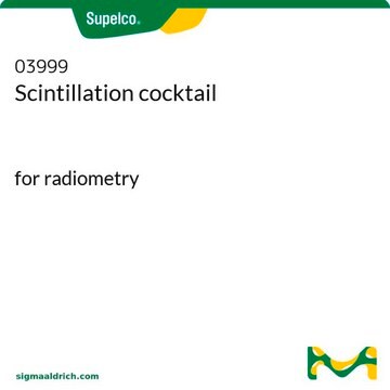 Scintillation cocktail for radiometry