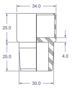 Precision Seal&#174; rubber septa white, 29/42 joints