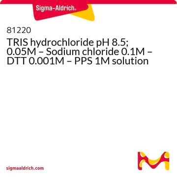 TRIS hydrochloride pH 8.5; 0.05M – Sodium chloride 0.1M – DTT 0.001M – PPS 1M solution