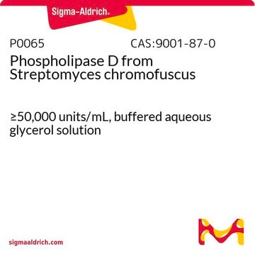 Phospholipase D from Streptomyces chromofuscus &#8805;50,000&#160;units/mL, buffered aqueous glycerol solution