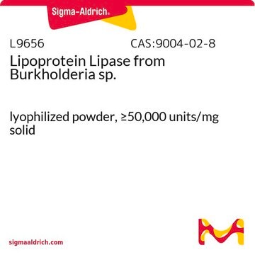 Lipoprotein Lipase from Burkholderia sp. lyophilized powder, &#8805;50,000&#160;units/mg solid