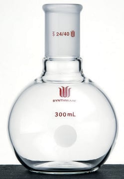 Synthware&#8482; single-neck flat-bottom flask capacity 50&#160;mL, joint: ST/NS 24/40