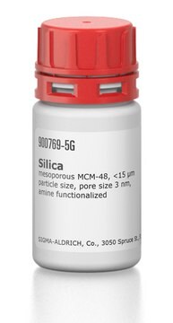 Silica mesoporous MCM-48, &lt;15&#160;&#956;m particle size, pore size 3&#160;nm, amine functionalized