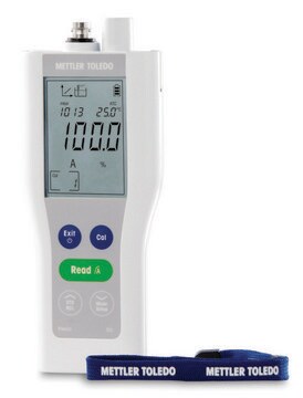 Mettler Toledo FiveGo&#8482; dissolved oxygen portable meter model, F4, Field Kit including LE621-IP67 DO sensor and hard-shell carrying case, AC/DC input 230 V AC, universal plug set