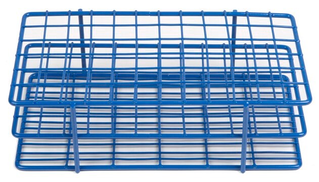 Coated Wire Tube Rack to hold, 72 x 13 mm tubes, blue