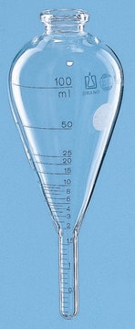 BRAND&#174; BLAUBRAND&#174; ASTM 100 mL centrifuge tube pear-shaped, cylindrical, former standard ASTM D96