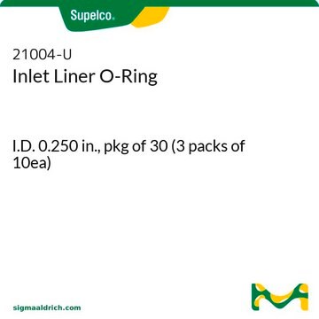 Inlet Liner O-Ring I.D. 0.250&#160;in., pkg of 30 (3 packs of 10ea)