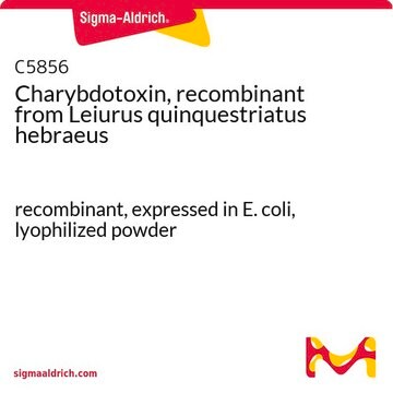 カリブドトキシン、リコンビナント Leiurus quinquestriatus hebraeus（サソリ）由来 recombinant, expressed in E. coli, lyophilized powder