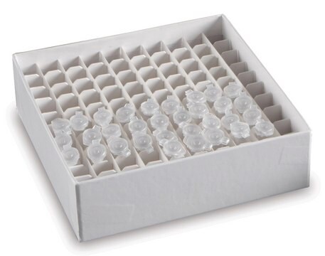 TrueNorth&#174; Cardboard Microtube Freezer Boxes pk of 10, Holds 100 x 0.5 mL tubes